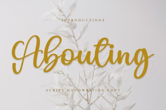 Abouting: A Playful Handwritten Font