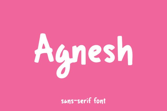 Agnesh: A Bold Handwritten Font for Playful Brand Identity