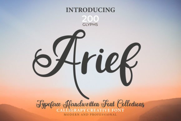 Arief: A Handwritten Font for Web Design