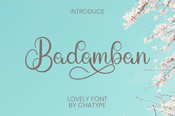 Badamban: A Creative Font for Campaigns