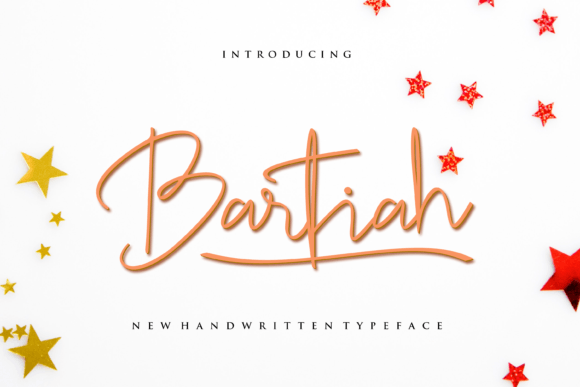 Bartiah: A Handwritten Font for Business