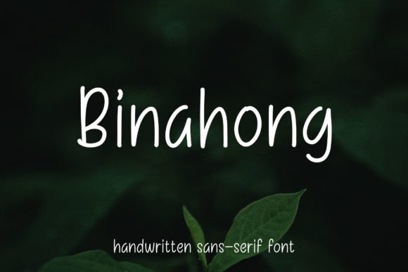 Binahong: A Modern Handwritten Font for Clean Digital Branding