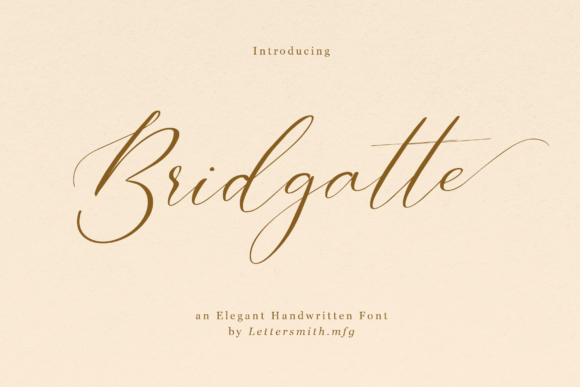Bridgatte: A Luxurious Handwritten Font