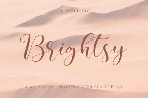 Brightsy: A Stylish Handwritten Font for Web Design