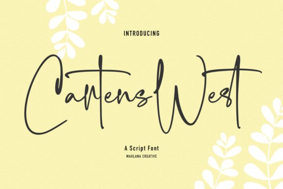 Cartens West: A Modern Script for Creative Design