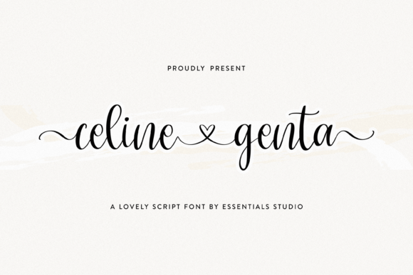 Celine Genta: A Stylish Script Font for Crafters