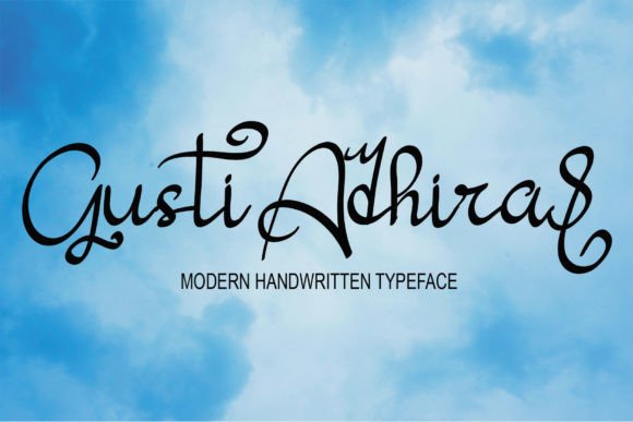 Gusti Adhira: A Handwritten Script Font That Elevates Real Small Business Branding