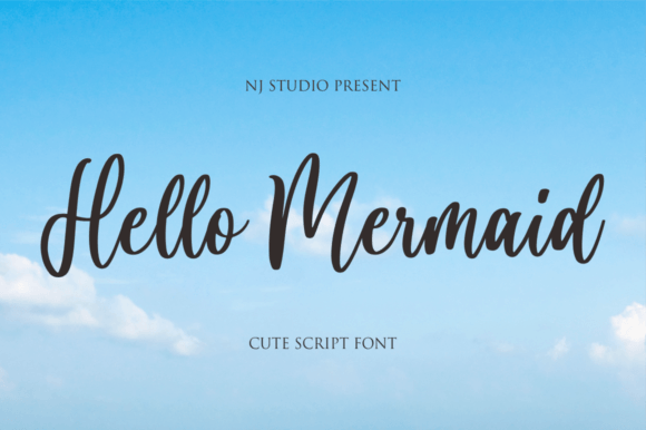 Hello Mermaid: A Romantic Script Font for Creative Projects