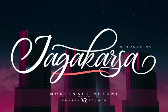 Jagakarsa: A Dazzling Script Font