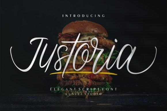 Justoria Font: Elegant Script for Web Design
