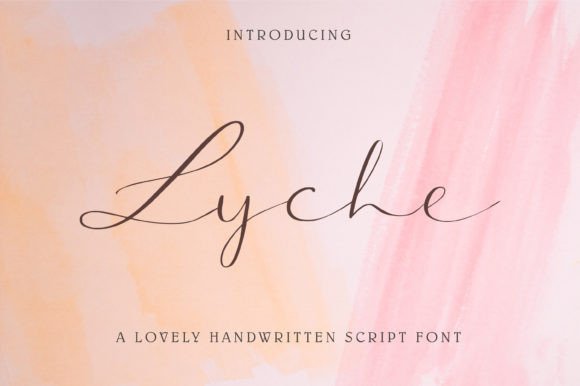 Lyche Font: Elegant Script for Editorial Design