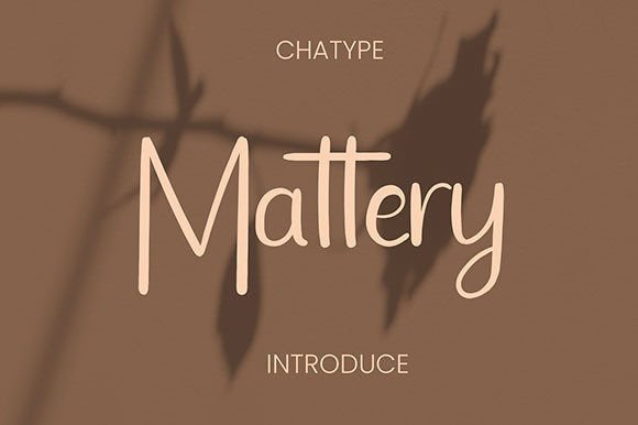 Mattery: A Fresh Handwritten Font for Business