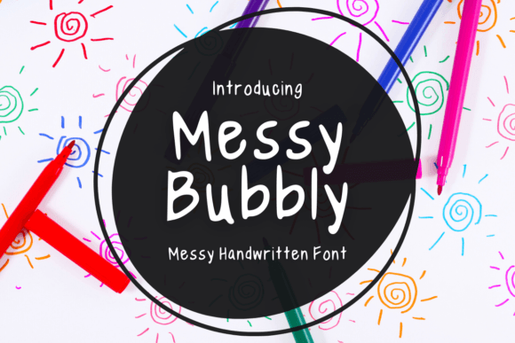 Messy Bubbly: A Playful Font for Creative Projects