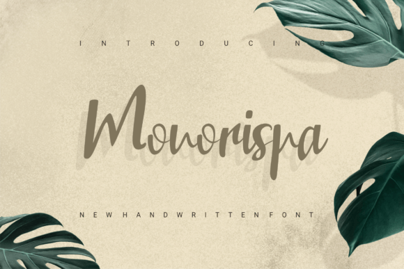 Monorispa: A Romantic Handwritten Font for Authentic Branding