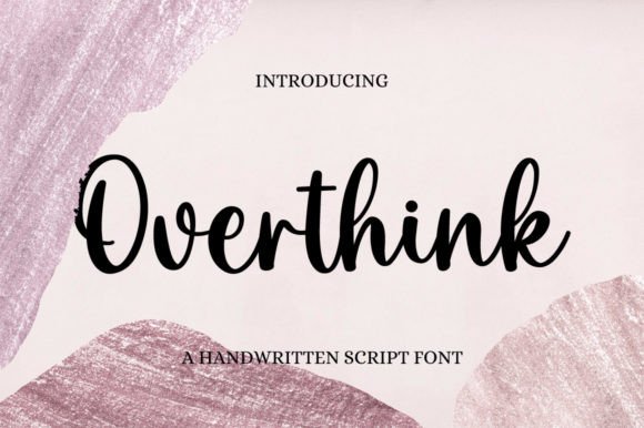 Overthink: A Stylish Font for Digital Marketing