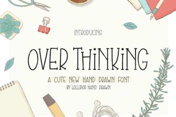 Overthinking Font: Handwritten Elegance