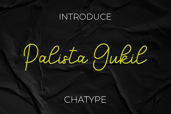 Palista Gukil: A Stylish Handwritten Font