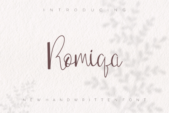 Romiqa: A Handwritten Font for Impactful Design