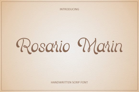 Rosario Marin Font Review