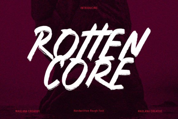 Rotten Core: A Handwritten Font for Editorial Design