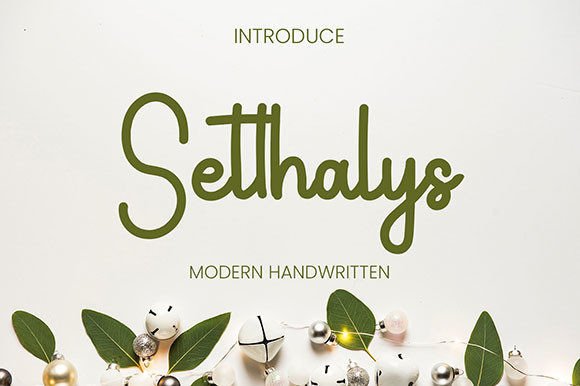 Setthalys: A Magical Script Font