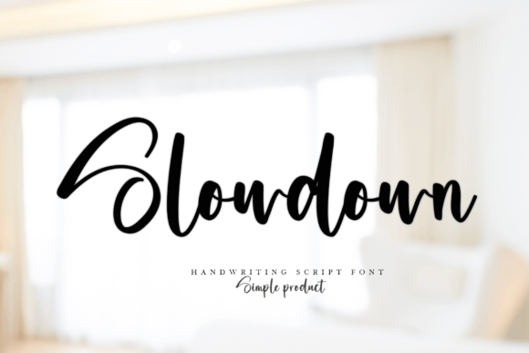 Slowdown Font for Web Design